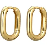 Majya Stříbrné náušnice CECILE 14 mm pozlacené Ag/; ≤1,89 g 10932