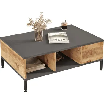 Konferenční stolek Konferenční stolek TELZEL, borovice atlantská/antracit + vyzvednutí ZDARMA