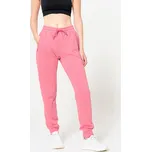 DOMYOS Dámské fitness meltonové tepláky L RŮŽOVÁ