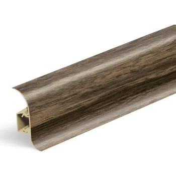 Podlahová lišta SALAG AP28 soklová lišta NGF56, PVC vlašský ořech, 56 mm, 2,5 m