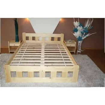 Postel KIK TRADE Dřevěná postel MD 18 více rozměrů Rozměr: 90 x 200 cm, Povrchová úprava: Olše