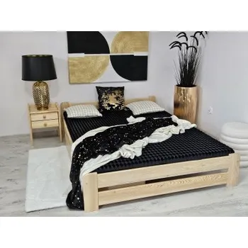 Postel Nabytek-dreveny.cz Dřevěná manželská postel MD 01 160x200 cm borovice masiv Barva postele: Olše