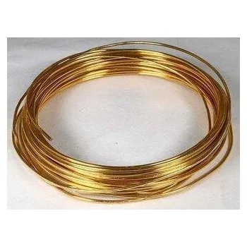 Vázací drát Drát vázací alu. - 2 mm x 12 m, 100 g, zlatý