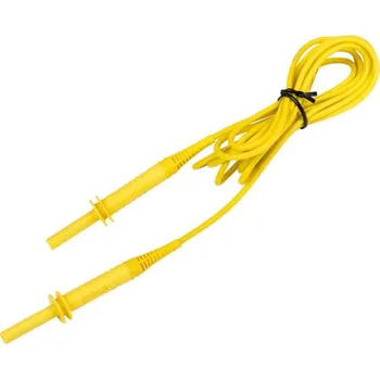 elektrický kabel Sonel 3 m žlutý kabel CAT III 1500 V (banánkové zástrčky)
