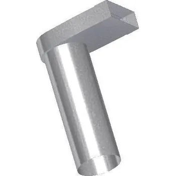 Vzduchotechnické potrubí UNITRADE HK Úhlové koleno 50x200-160 Mu prodloužené-pro tvarovky