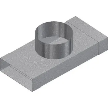 Vzduchotechnické potrubí UNITRADE HK T-kus 90°50x100 na kruh DN 100 Mu - pro připojení na tvarovky