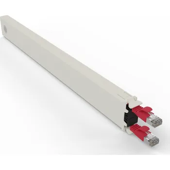 Síťový kabel CONEX8STPRD PATCHBOX.ONE Cat.6a kazeta (STP, Red, 0.8m / 8RU)