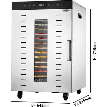 Vinotéka G.Gastro Dehydrátor/sušička - s 16 patry