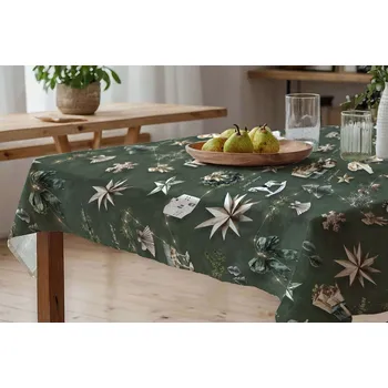 Povlečení DARRÉ Bavlněný ubrus Kouzlo Vánoc - zelený Velikost: 85 x 85