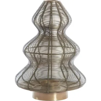 Svícen Bronzový antik kovový svícen vánoční stromek Tree - Ø 25*35 cm