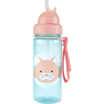 Kojenecká láhev SKIPHOP SKIP HOP Zoo Hrnek s brčkem PP bez PVC a BPA Kočička 12m+