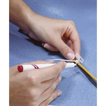 TRU COMPONENTS TE-6259184 značení kabelů Potisknutelná plocha: 20 x 13 mm přírodní 1 ks