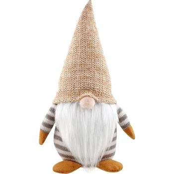 Vánoce ANDEL vánoce 2025 Skřítek vánoční 33 cm, hnědý