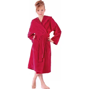 Dívčí župan Dětský župan Tampa s kapucí 9149 rubínová - Vestis dětské č. 116