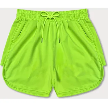 Dámské kraťasy Dámské sportovní šortky v neonově zelené barvě (8K951-153) odstíny zelené XL (42)