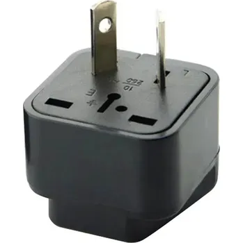 Univerzální cestovní adaptér | 2 v 1 EU, US do AU - černá