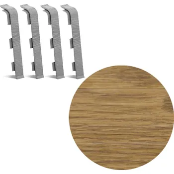 soklová lišta SALAG AP28/1 spojka k soklové liště SG75, PVC dub Villa, 2 ks