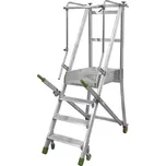 Pojízdné hliníkové schůdky FACAL 3 nášlapy + plošinka