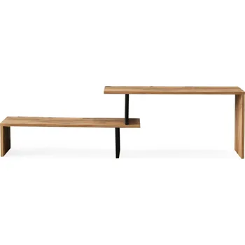 Televizní stolek Televizní stolek MALLAN, borovice/černá + vyzvednutí ZDARMA