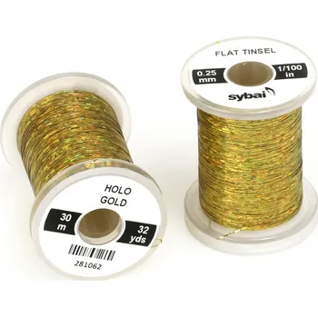 Sybai Plochá Lametka Flat Tinsel Holographic Gold 0,25 mm