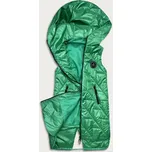 Zelená prošívaná dámská vesta (B8127-82) odstíny zelené L (40)