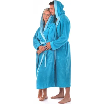 Pánský župan Unisex župan Tampa duo s kapucí 3959 tyrkysová - Vestis XXL