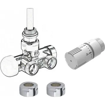 Isan 146R termostatická sada rohová pro jednobodové připojení pravá bílá O39BWAR146