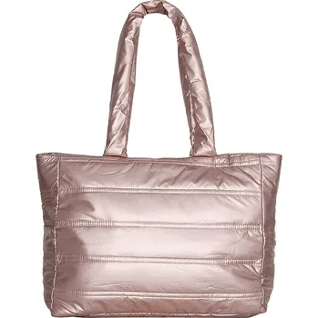 Kabelka Lesklá shopper dámská kabelka New Rebels Melani - růžová