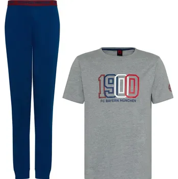 Pánské pyžamo FC BAYERN MNICHOV Pánské pyžamo FC Bayern Mnichov, bavlněné, krátký rukáv Velikost: XL