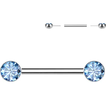 Piercing Šperky4U Piercing do bradavky TITAN - PUSH IN - TIT1406-Q