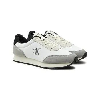 Pánské tenisky Sneakersy Calvin Klein Jeans Retro Runner Iconic Snk YM0YM01119 Bílá 44
