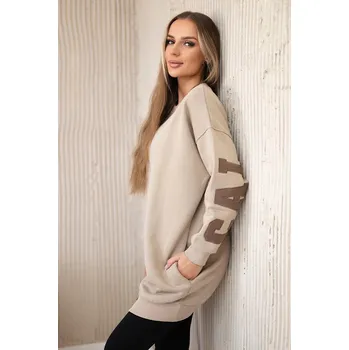 Dámská mikina Izolovaná mikina s nápisem California světle béžová UNI
