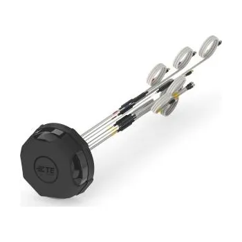 Příjem digitálního pozemního vysílání Vícepásmová anténa Všesměrový L000434-04 Nízký profil Externí Závrtný šroub Kopule SMA, SMA RP Samec TE Connectivity