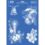 ARCH Okenní folie vánoční bez glitrů 25x35cm - Vánoční ozdoby