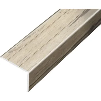 Stavební materiál ACARA AP5 schodová lišta samolepící B, hliník+fólie dub antik, v: 20 mm, š: 25 mm, d: 0,9 m AAHAF B256520-SK/0,9/T2