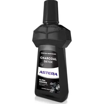 Ústní voda Ústní voda s aktivním uhlím proti zubnímu kazu Astera 300ml