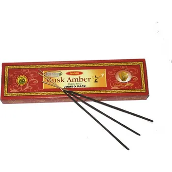 Vonná tyčinka Indické vonné tyčinky Vonné tyčinky Nandi Musk Amber 25 gms. box - 120 gramů