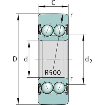 Malířský váleček Pásový váleček, Drážkovací váleček LR5304-2HRS-TVH-XL INA