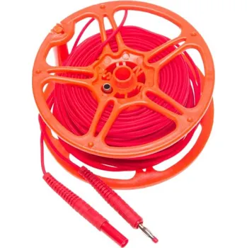 elektrický kabel Sonel 40 m červený kabel pro měření uzemnění (banánové zástrčky)