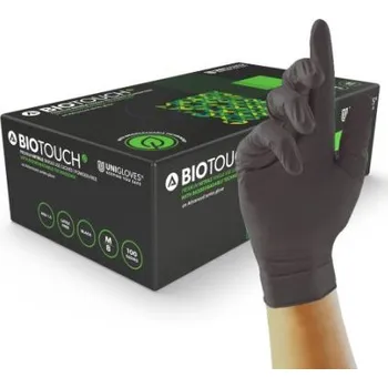 Pracovní rukavice Jednorázové rukavice 100, Černá L Bez prášku GM009*