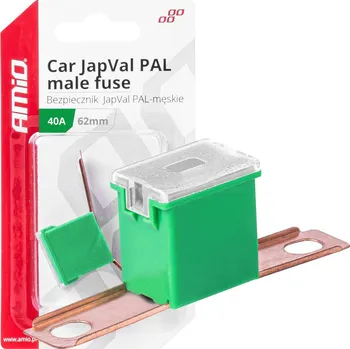 Autopojistky Pojistky JAPVAL PAL samec 62mm 40A AMIO-03428