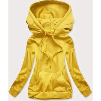 Dámská mikina Žlutá dámská tepláková mikina (W02-28) odstíny žluté M (38)