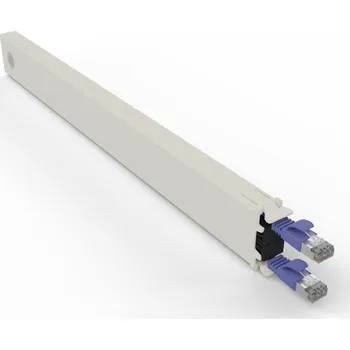 Síťový kabel CONEX8STPVI PATCHBOX.ONE Cat.6a kazeta (STP, Violet, 0.8m / 8RU)