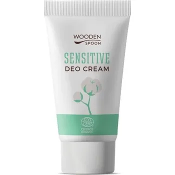 Organický krémový deodorant Sensitive s inovativním aplikátorem Wooden Spoon 40 ml