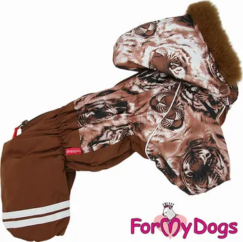Obleček pro psa FOR MY DOGS Overal pro psy TIGER BROWN, hnědý Velikost: 16/L