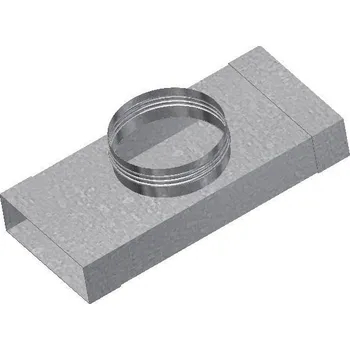 Vzduchotechnické potrubí UNITRADE HK T-kus 50x100 na kruh DN 100 Ni - pro připojení na hadice a potrubí