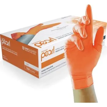 Pracovní oblečení Jednorázové rukavice 100, Oranžová L Bez prášku GP0***