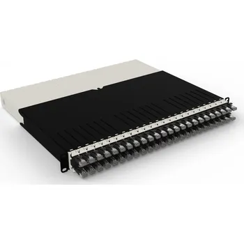 Síťový kabel PONEX8STPBK PATCHBOX.ONE Cat.6a sestava (STP, Black, 0.8m / 8RU)