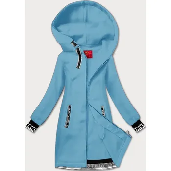 Dámská mikina Světle modrá dlouhá dámská rozepínací mikina LHD (AMG-173) odstíny modré S (36)