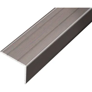 Stavební profil ACARA AP5 schodová lišta samolepící B, hliník+fólie wenge, v: 20 mm, š: 25 mm, d: 2,7 m AAHAF B255520-SK/T2